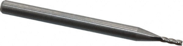 M.A. Ford. 11104720 Square End Mill: 0.0472 Dia, 0.1417 LOC, 1-1/2 OAL, 4 Flutes, Solid Carbide Image