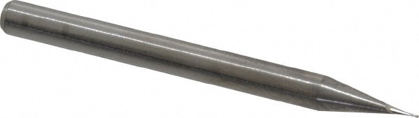 M.A. Ford. 12101000 Square End Mill: 0.01 Dia, 1/32 LOC, 1/8 Shank Dia, 1-1/2 OAL, 2 Flutes, Solid Carbide Image