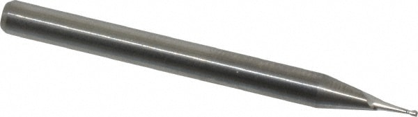 M.A. Ford. 12102000 Square End Mill: 1/64 Dia, 1/16 LOC, 1/8 Shank Dia, 1-1/2 OAL, 2 Flutes, Solid Carbide Image