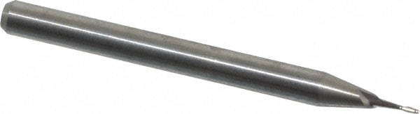 M.A. Ford. 12102100 Square End Mill: 0.021 Dia, 1/16 LOC, 1/8 Shank Dia, 1-1/2 OAL, 2 Flutes, Solid Carbide Image