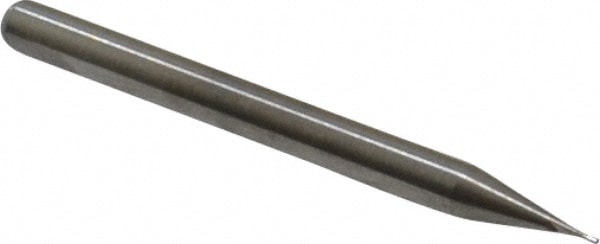 M.A. Ford. 16401500 Square End Mill: 0.015 Dia, 1/32 LOC, 1/8 Shank Dia, 1-1/2 OAL, 2 Flutes, Solid Carbide Image