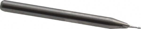 M.A. Ford. 16402000 Square End Mill: 1/64 Dia, 0.04 LOC, 1/8 Shank Dia, 1-1/2 OAL, 2 Flutes, Solid Carbide Image