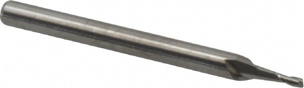 M.A. Ford. 16405000 Square End Mill: 3/64 Dia, 0.1 LOC, 1/8 Shank Dia, 1-1/2 OAL, 2 Flutes, Solid Carbide Image