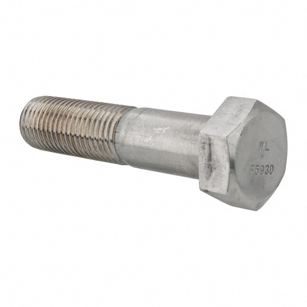 Value Collection R57001294 Hex Head Cap Screw: 1-1/4 - 7 x 5-1/2", Grade 18-8 Stainless Steel, Uncoated Image