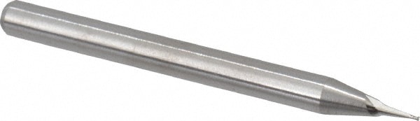 M.A. Ford. 16401560 Square End Mill: 1/64 Dia, 0.023 LOC, 1/8 Shank Dia, 1-1/2 OAL, 2 Flutes, Solid Carbide Image