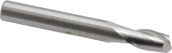 M.A. Ford. 16425000 Square End Mill: 1/4 Dia, 1/2 LOC, 1/4 Shank Dia, 2 OAL, 2 Flutes, Solid Carbide Image