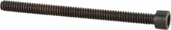 Value Collection 581026PR Hex Head Cap Screw: #1-64 x 1", Alloy Steel, Black Oxide Finish Image