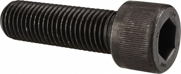 Value Collection 581634PR Hex Head Cap Screw: 9/16-18 x 1-1/2", Alloy Steel, Black Oxide Finish Image