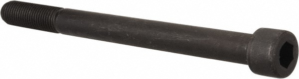 Value Collection 581821BR Hex Head Cap Screw: 1-8 x 12", Alloy Steel, Black Oxide Finish Image