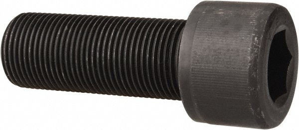 Value Collection 581886BR Hex Head Cap Screw: 1-1/8 - 12 x 3", Alloy Steel, Black Oxide Finish Image