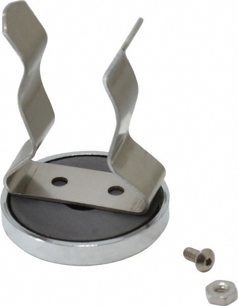 11 Lb Max Pull Force, 2-1/32" Overall Height, 1.41" Diam, Ceramic Cup Magnet