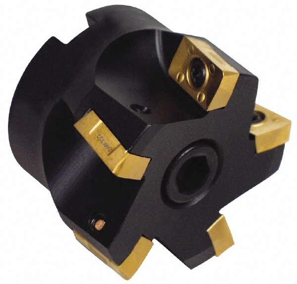 5" Cut Diam, 1-1/2" Arbor Hole Diam, 0.55" Max Depth, Indexable Square-Shoulder Face Mill