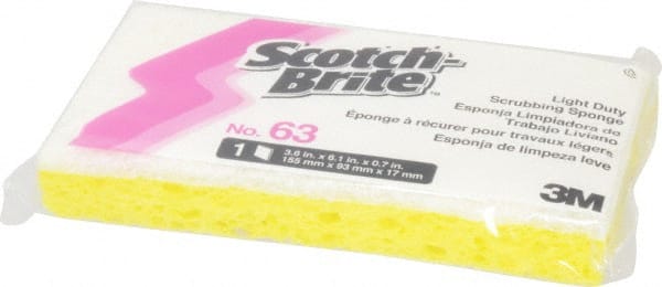 6.1" Long x 3.6" Wide x 0.7" Thick  Scouring Sponge