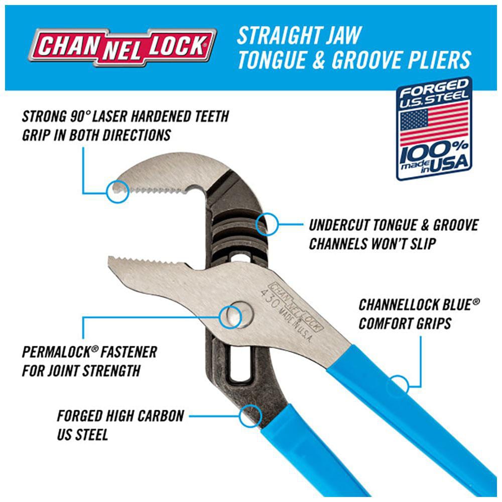 Channellock Tongue And Groove Plier 2 Cutting Capacity Standard