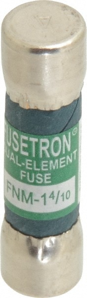 Cartridge Time Delay Fuse: 1.4 A, 10.3 mm Dia