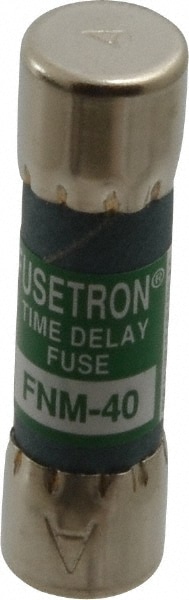 Cartridge Time Delay Fuse: 40 A, 10.3 mm Dia