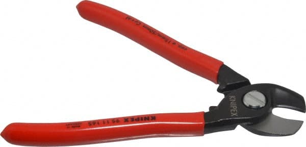 Knipex 9511165 Cable Cutter: 0.59" Capacity, 6-1/2" OAL 