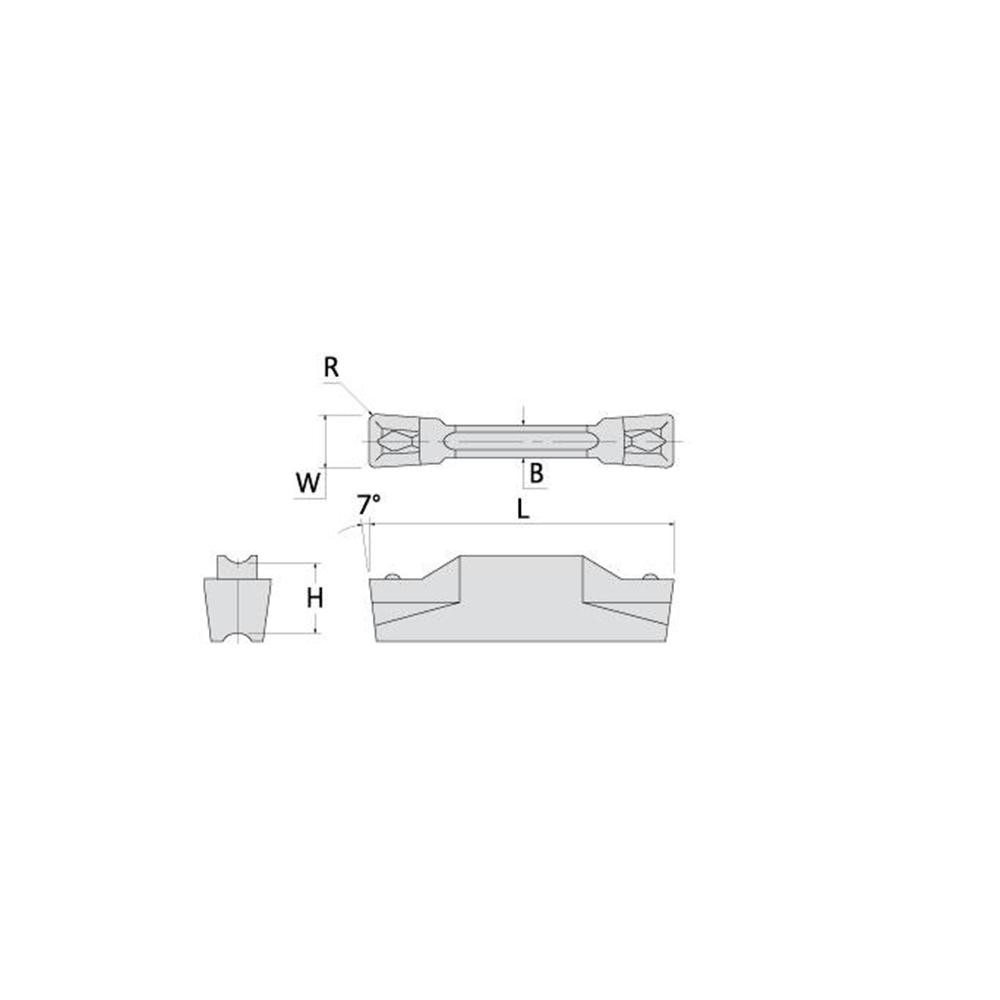 Ingersoll Cutting Tools Grooving Insert TDTT AB30, Ceramic MSC