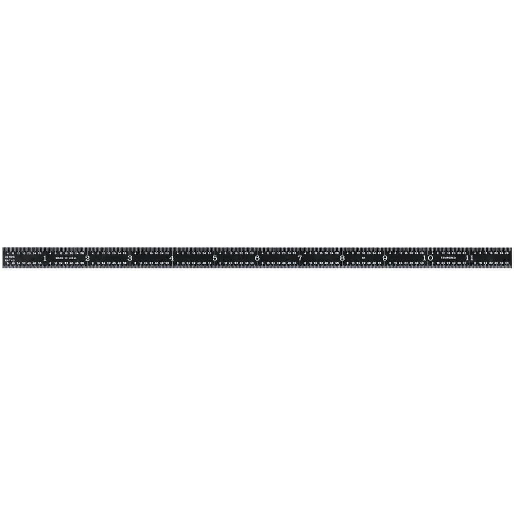 Fowler - Steel Rules; Material: Steel; Length (Inch): 12; Graduation ...