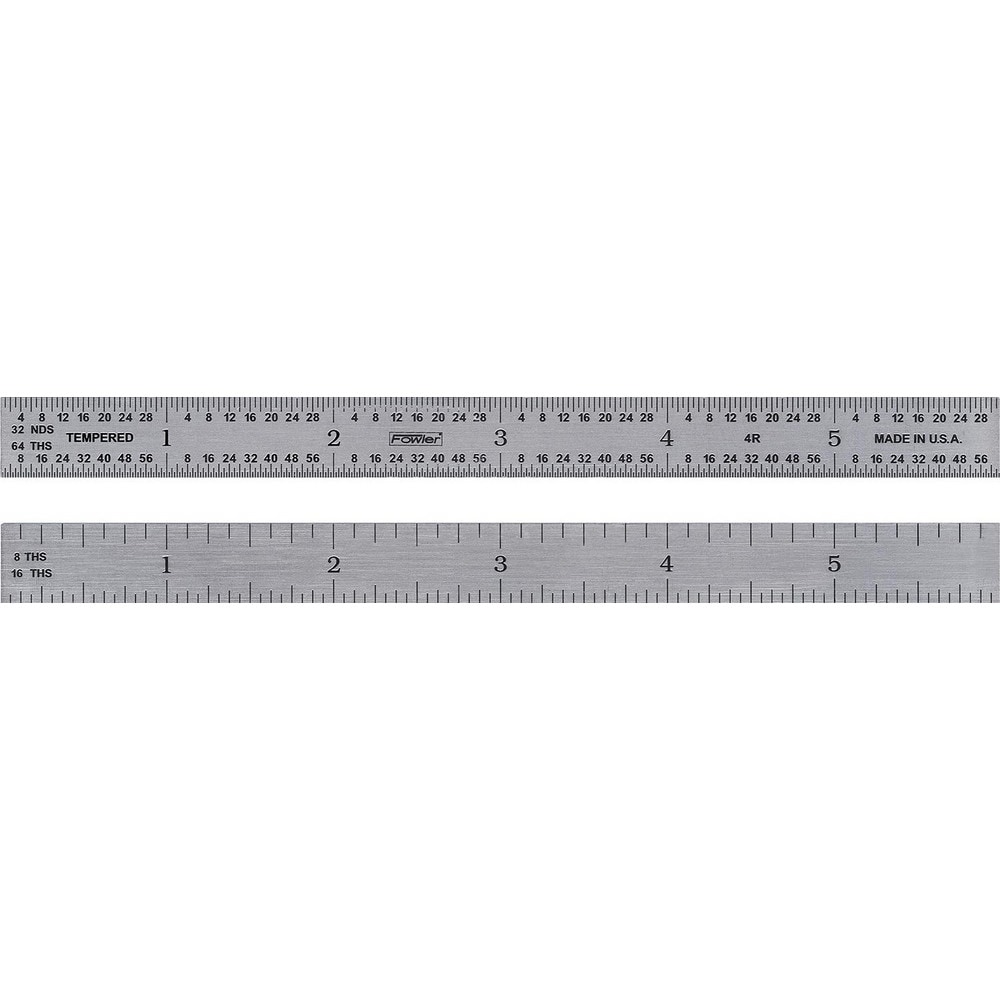 Fowler Steel Rules Material Steel Length Inch 6 Graduation