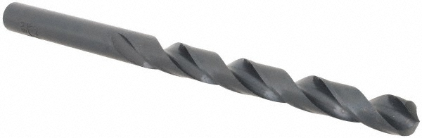 Jobber Length Drill Bit: 17/64" (0.2656) Dia, 118 deg, HSS - Oxide Finish, 4-1/8" OAL, Right Hand Cut, Regular Spiral Flute, Straight Shank, Series 1899