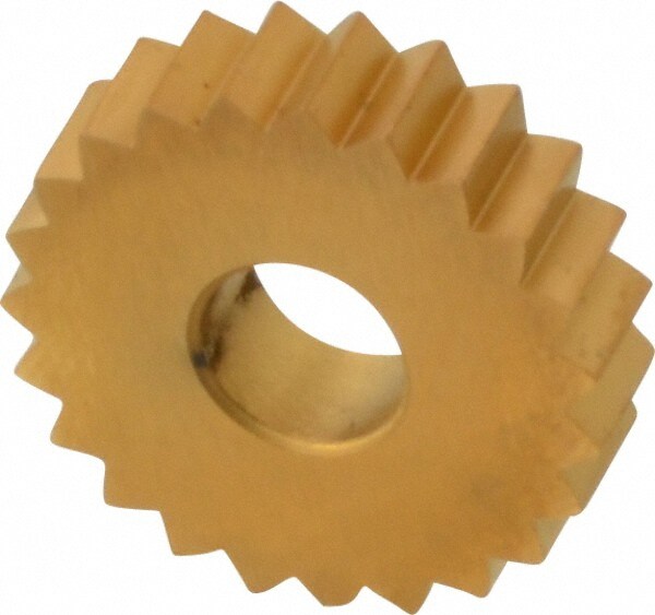 Standard Knurl Wheel: 3/4" Dia, 90 ° Tooth Angle, 10 TPI, Straight, Cobalt