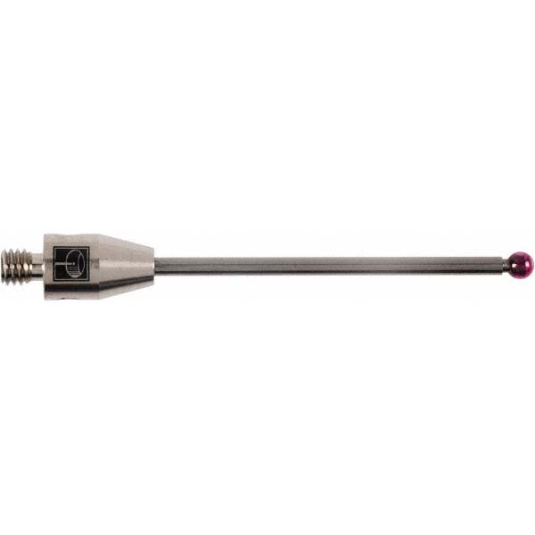 CMM Ball Stylus: 3 mm Ball Dia, 50 mm OAL, M4