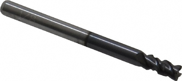 ProMax 120-00824 Corner Radius End Mill: 1/8" Dia, 1/4" LOC, 0.01" Radius, 4 Flutes, Solid Carbide Image