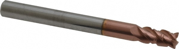 ProMax 120-01222 Corner Radius End Mill: 3/16" Dia, 3/8" LOC, 0.01" Radius, 4 Flutes, Solid Carbide Image