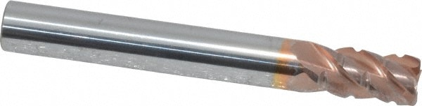 ProMax 120-01622 Corner Radius End Mill: 1/4" Dia, 3/8" LOC, 0.02" Radius, 4 Flutes, Solid Carbide Image