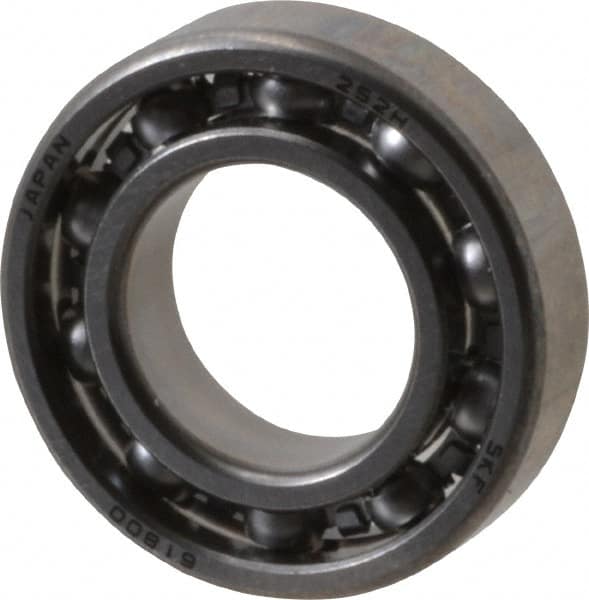 SKF 61800 Thin Section Ball Bearing: 10 mm Bore Dia, 19 mm OD, 5 mm OAW 
