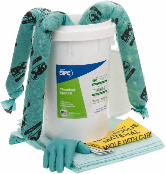 6 Gal Capacity Hazardous Materials Spill Kit - 6.5 Gal Bucket