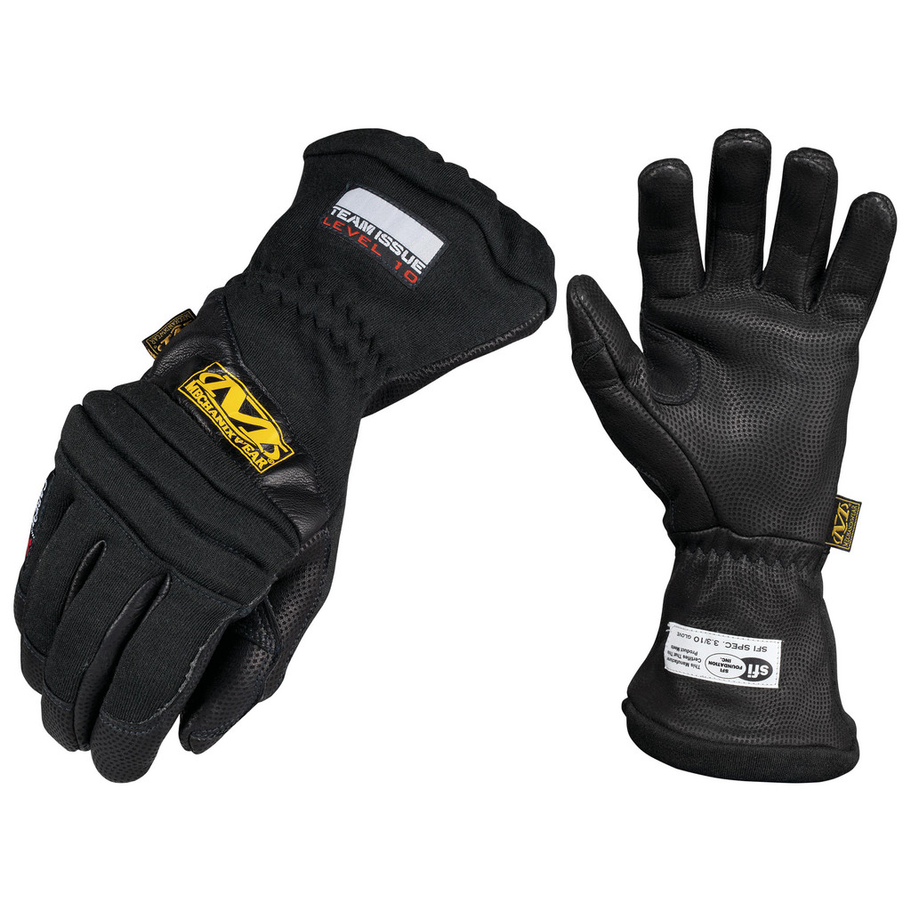 Mechanix Wear Flame Resistant Gloves: CXG-L10, Size X-Large, Leather, Rough Grip - Leather-Lined, Black, Pair | Part #CXG-L10-011