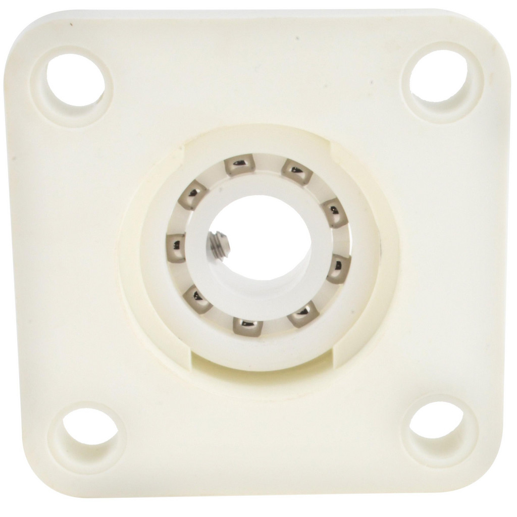 Made in USA | Value Collection 3-25/64" OAL x 1-3/32" OAH Mounted Bearing/Pillow Block - 78 Lb Dyn Cap, Polyester | Part #FPL204-AIBSR-3/