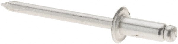 RivetKing. ABA54/P500 Open End Blind Rivet: Size 54, Dome Head, Aluminum Body, Aluminum Mandrel 