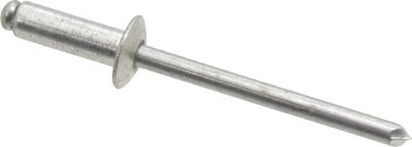 RivetKing. ABA66/P500 Open End Blind Rivet: Size 66, Dome Head, Aluminum Body, Aluminum Mandrel 