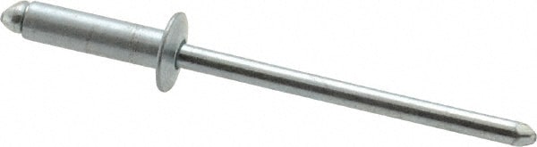 RivetKing. SBS45/P500 Open End Blind Rivet: Size 45, Dome Head, Steel Body, Steel Mandrel 