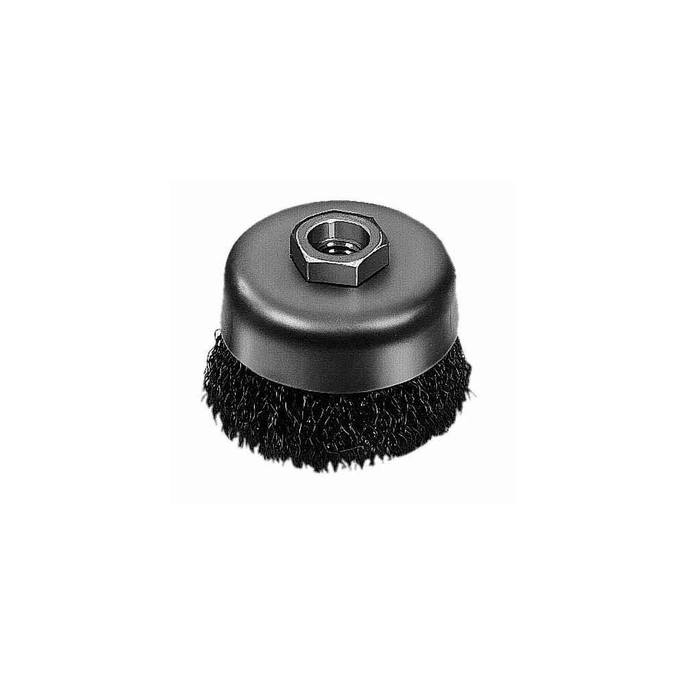 Milwaukee Tool 48-52-1600 Cup Brush: 6" Dia, 0.014" Wire Dia, Steel, Crimped Image