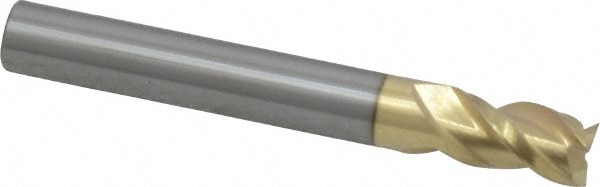 ProMax 109-01626 Square End Mill: 1/4 Dia, 3/8 LOC, 1/4 Shank Dia, 2 OAL, 3 Flutes, Solid Carbide Image