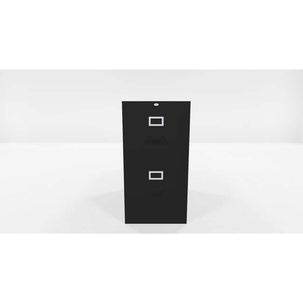 Hon Vertical File Cabinet 2 Drawers Steel Black 76821693 Msc Supply