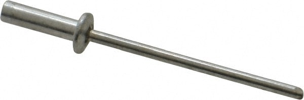 RivetKing. ABA44CE/P500 Closed End Sealing Blind Rivet: Size 44, Dome Head, Aluminum Body, Aluminum Mandrel 