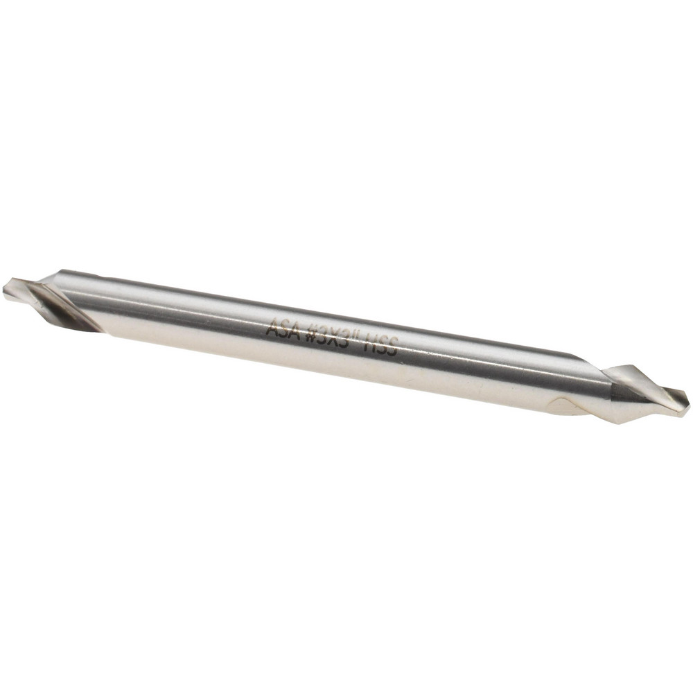 thumbnail image 2 of High-Speed Steel Combination Drill Countersink - 4 Long Plain Type, 4 Size, Bright Finish 2 of 13