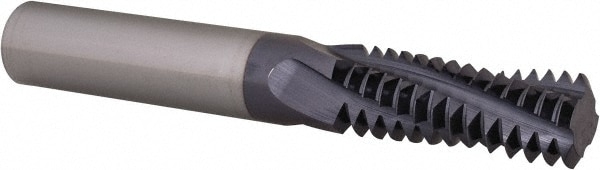 Allied Machine and Engineering TM75010 Helical Flute Thread Mill: 3/4-10, Internal, 4 Flute, 1/2" Shank Dia, Solid Carbide Image