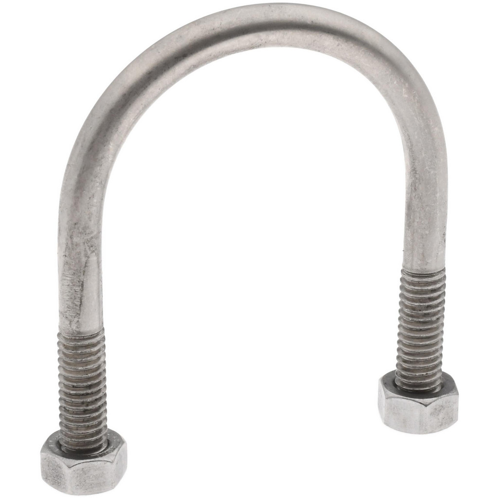 Prime-Line U-Bolts 10-Pack – 3/8-16 X 3 Inch X 4-1/8 Inch Round Bend For 2-1/2 Inch Pipe, Conduit & Cable Mounting