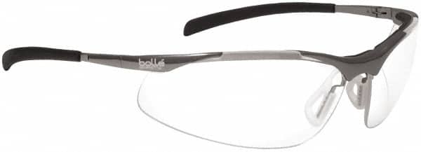 bolle SAFETY 40049 Safety Glass: Anti-Fog & Scratch-Resistant, Polycarbonate, Clear Lenses, Full-Framed 