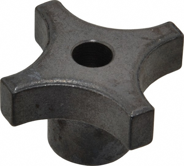 Lobed Knob: 1-1/2" Head Dia, 4 Points, Steel