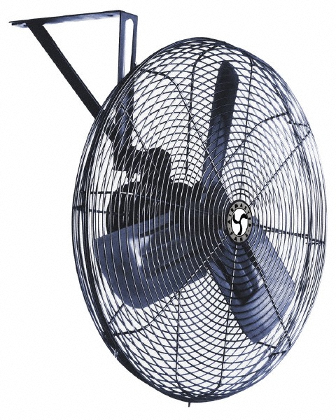 30" Blade, 1/4 hp 6,100 Max CFM, Non-Oscillating Wall/Ceiling Fan - 3.3 Amps, 115 Volts, 2 Speed