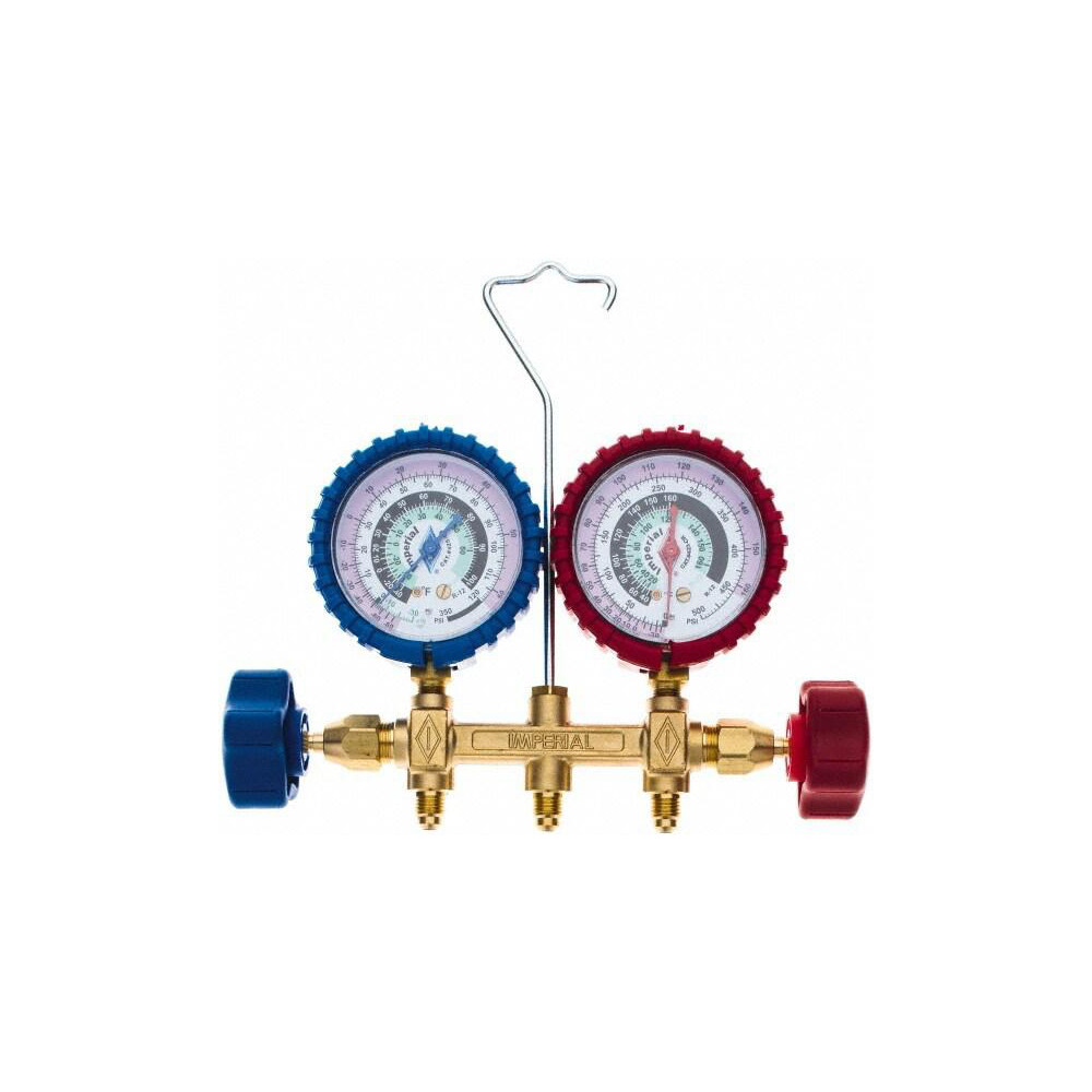 Imperial 2 Valve Manifold Gauge with 3/5' Hose 76933472 MSC