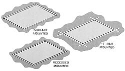 Heater Accessories; Type: 2 x 2 ' Surface Mounting Frame ; Accessory Type: 2 x 2 ' Surface Mounting Frame