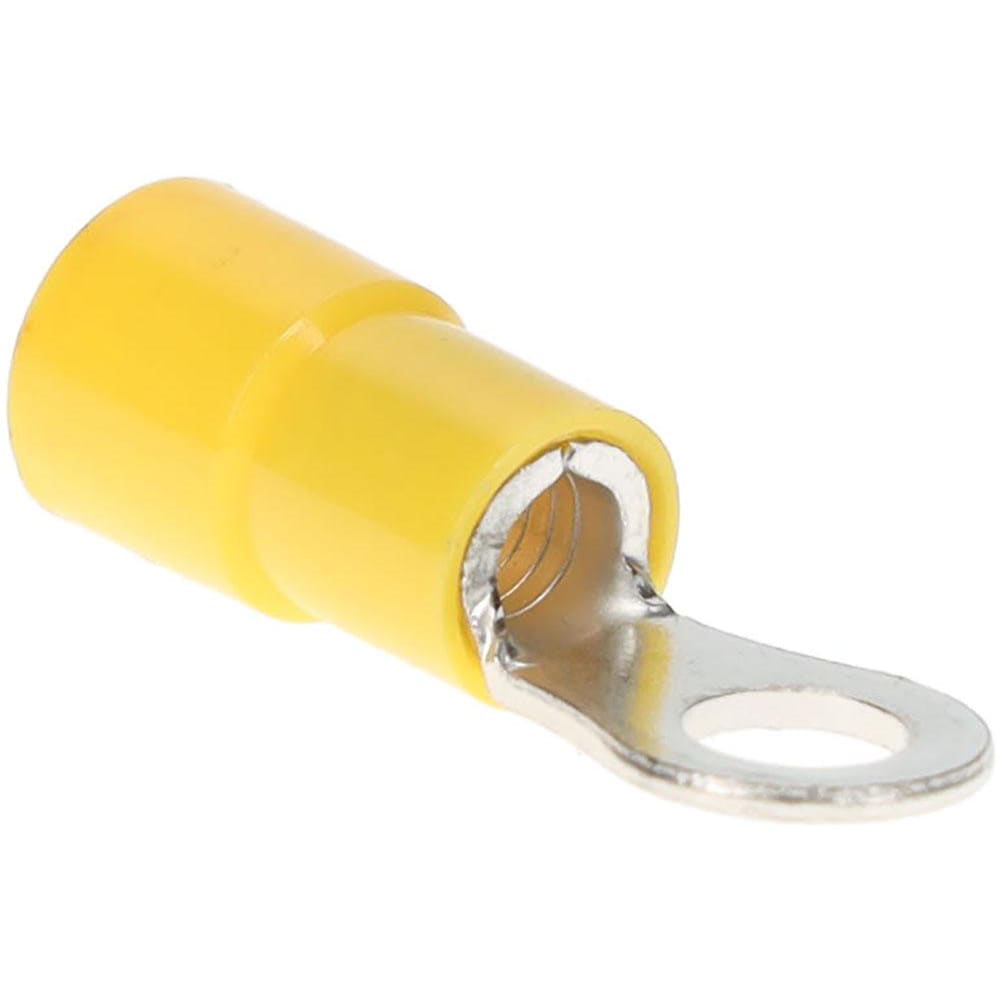 Yellow Insulated Ring Terminal used for #8 screws & studs - Steinair Inc.